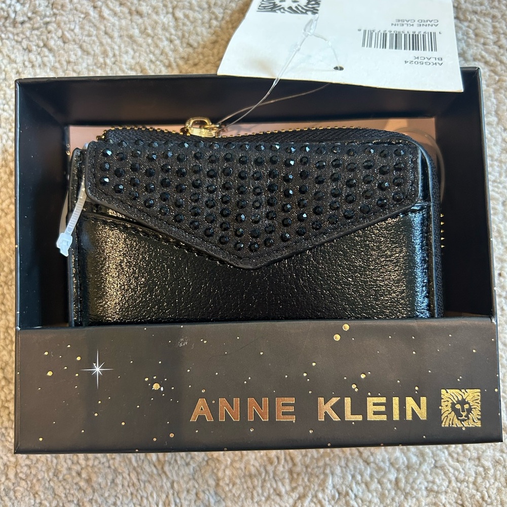 Anne Klein Black Studded Wallet Brand New in Box